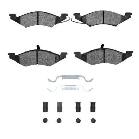 Dynamic Friction Co 3000 Semi-Metallic Brake Pads Hardware Kit, Low Dust, 100% Copper Free, 100% Asbestos-free, Front 1311-0257-02